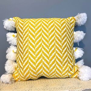 DKNY Pom Pom Pillow - Like New - Beautiful Condition